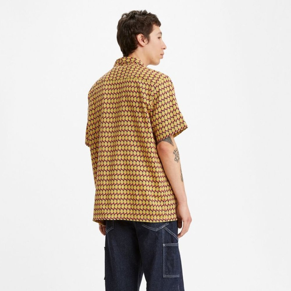 Levi's Cubano Shirt - Men's M Color Blue Print